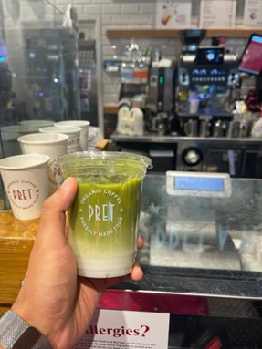 iced matcha latte