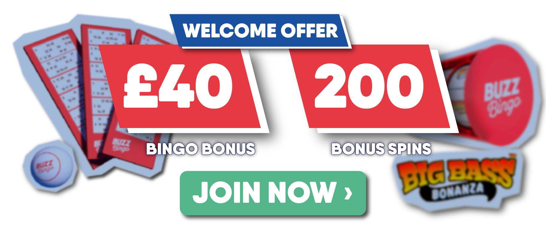 £40 Bingo Bonuses • 200 Slots Spins • Join now ›